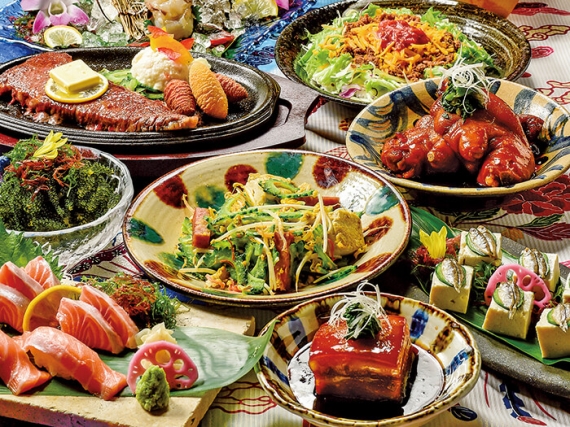 Pure Okinawan food sanshin