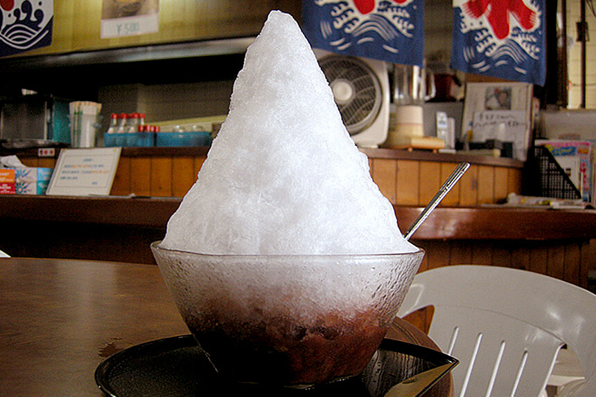 "Ice Zenzai" Senzai in Naha City
