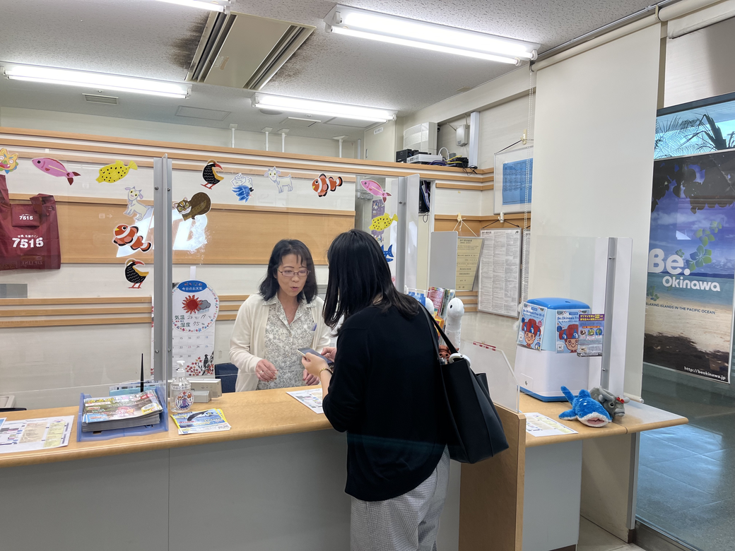 Bebical reception at JTB Okinawa Naha Airport Sales Office