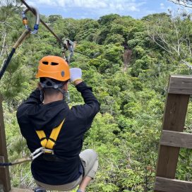 Let's enjoy the zip line at the new standard "Yanbaru Adventure Field" of Okinawa activities!