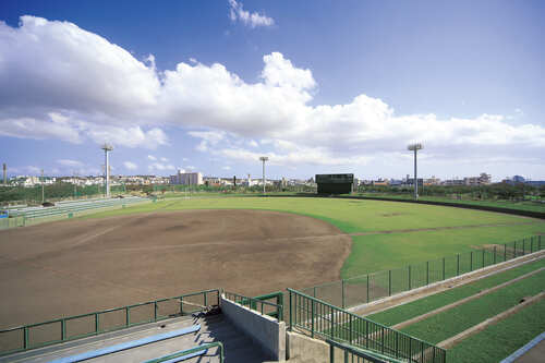 Nishizaki Stadium in Itoman City